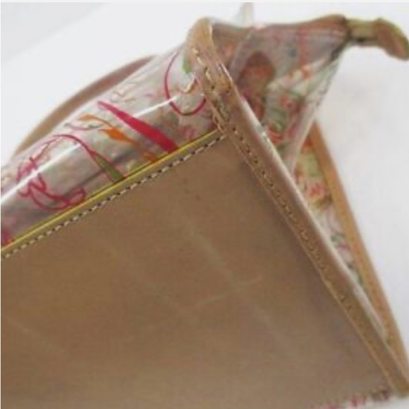 Etro Clear Tote Bag / Notorious Paisley Print W/ Pouch Inside /Made In Italy - Picture 7 of 15